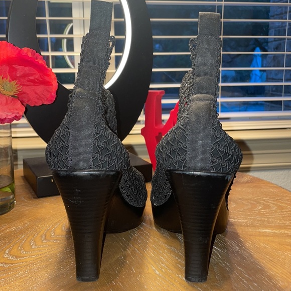 SMA Shoes, Slip on Platform Ankle Boots, woven stretch fabric - Picture 10 of 14